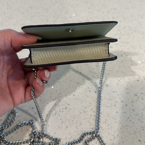 Coach Mini Wallet On A Chain Silver/ Pale - Picture 5 of 6